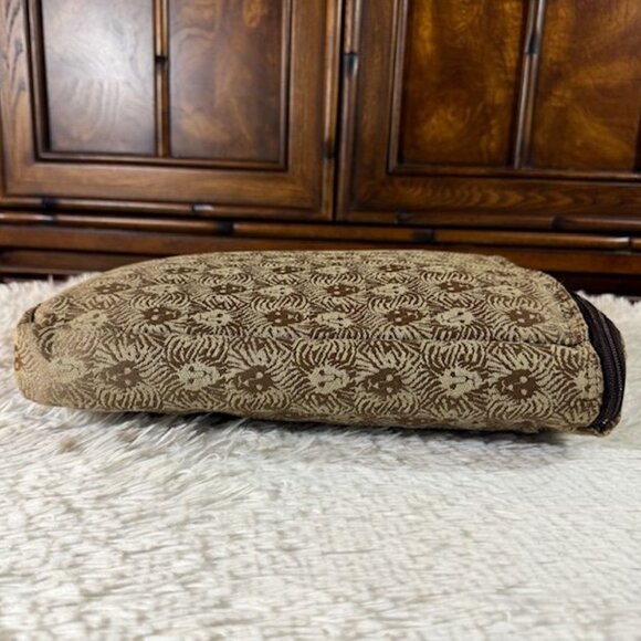 Vintage Anne Klein Bronze Lion Padded Laptop Sleeve Zip Top Handled Case - Picture 6 of 11